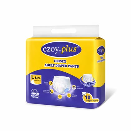 Ezoyplus Adult Diaper Pants Large Size |Pack of 2|High Absorbency | Leakproof Protection