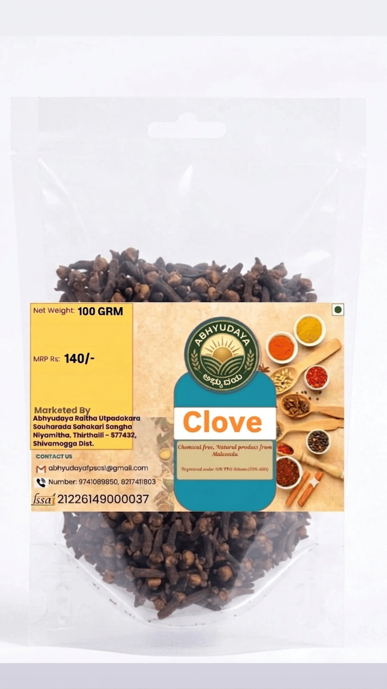 Abhyudaya Chemical Free Natural Malenadu Clove, 100g