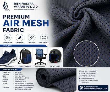 Premium Air Mesh Fabric for Shoes & Sportswear