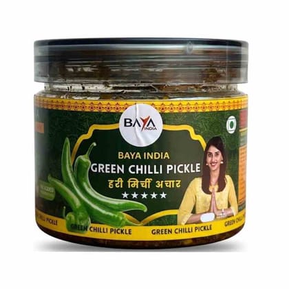 Green Chilli Pickle | Hari Mirch Ka Homemade Achar | Traditional Indian Pickle | Baya India