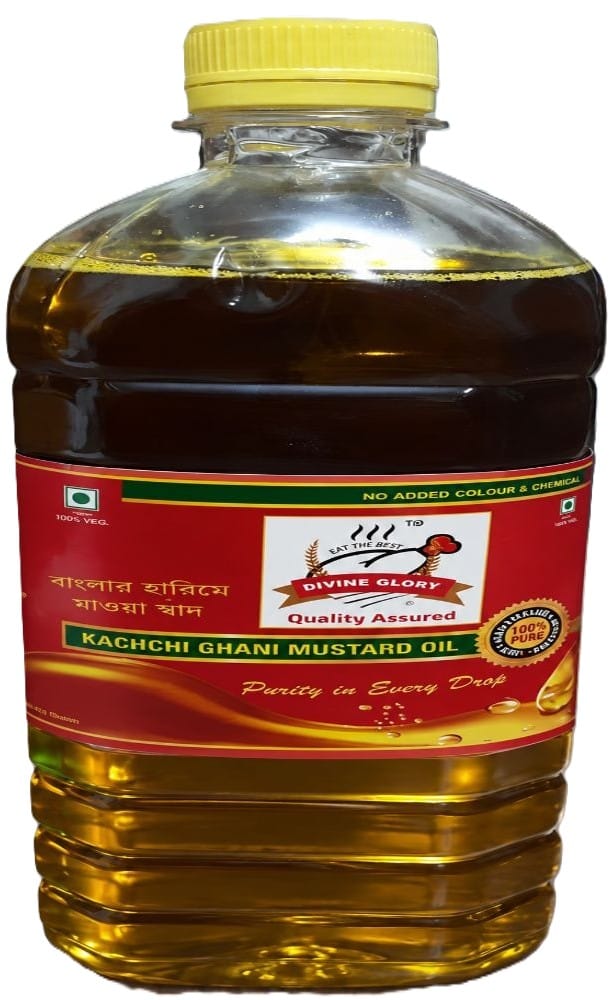 DIVINE GLORY EAT THE BEST KACCHI GHANI MUSTARD OIL 