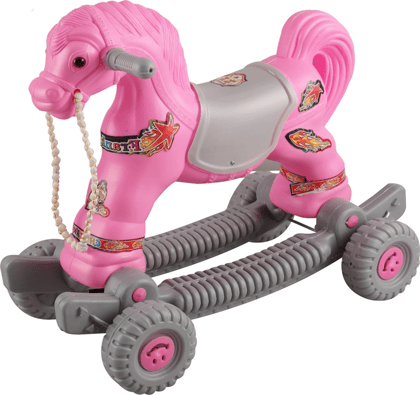 Convertible Ride-On & Rocking Horse for Kids