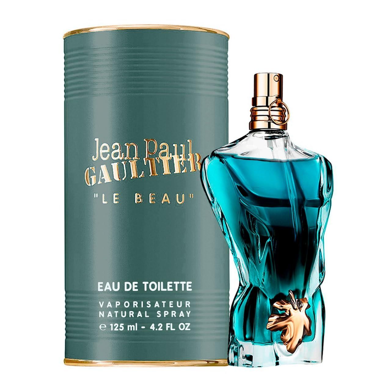 Jean Paul Gaultier Le Beau Eau De Toilette Spray 125ml Premium Luxury Long Lasting Fresh Woody Aromatic Signature Designer Perfume for Men