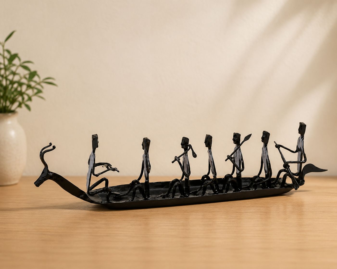 Bastar Iron Craft | Deer Boat | Handcrafted Decor