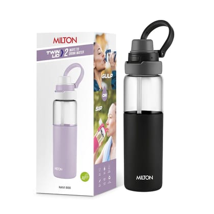 MILTON Navi 800 2-in-1 Lid Sip or Gulp Water Bottle 800 ml | Sturdy Handle I BPA Free| Food-Grade | One-Touch Open | Leak-Proof | Ideal for Office, School, College, Gym MILTON Navi 800 2-in-1 Lid Sip or Gulp Water Bottle 800 ml | Sturdy Handle I BPA Free| Food-Grade | One-Touch Open | Leak-Proof | Ideal for Office, School, College, Gym