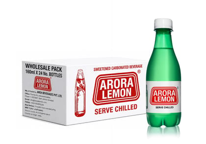 Arora Lemon - Carbonated Drink - 160ml - Pack of 24