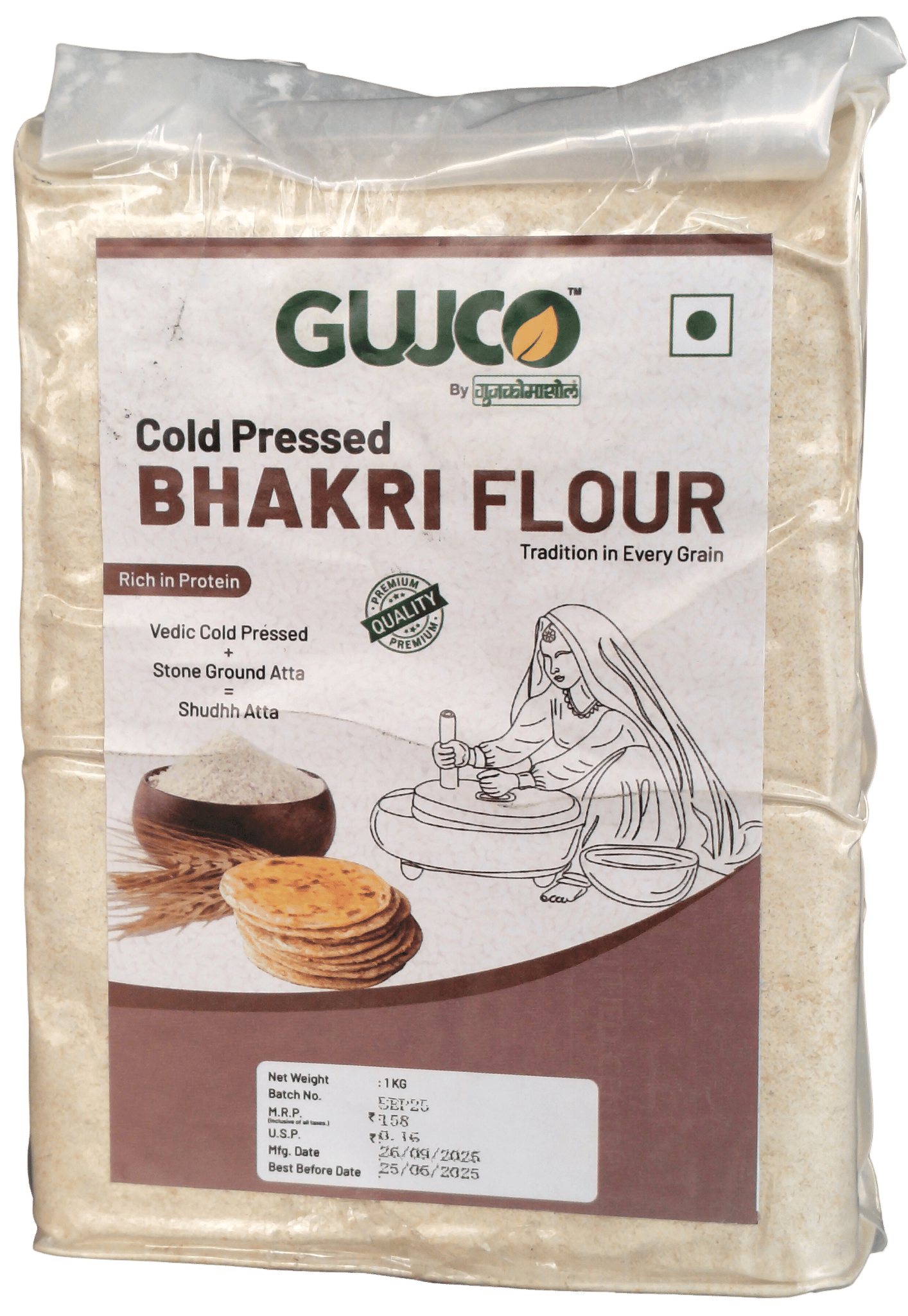 GUJCO Cold Pressed Bhakri Flour