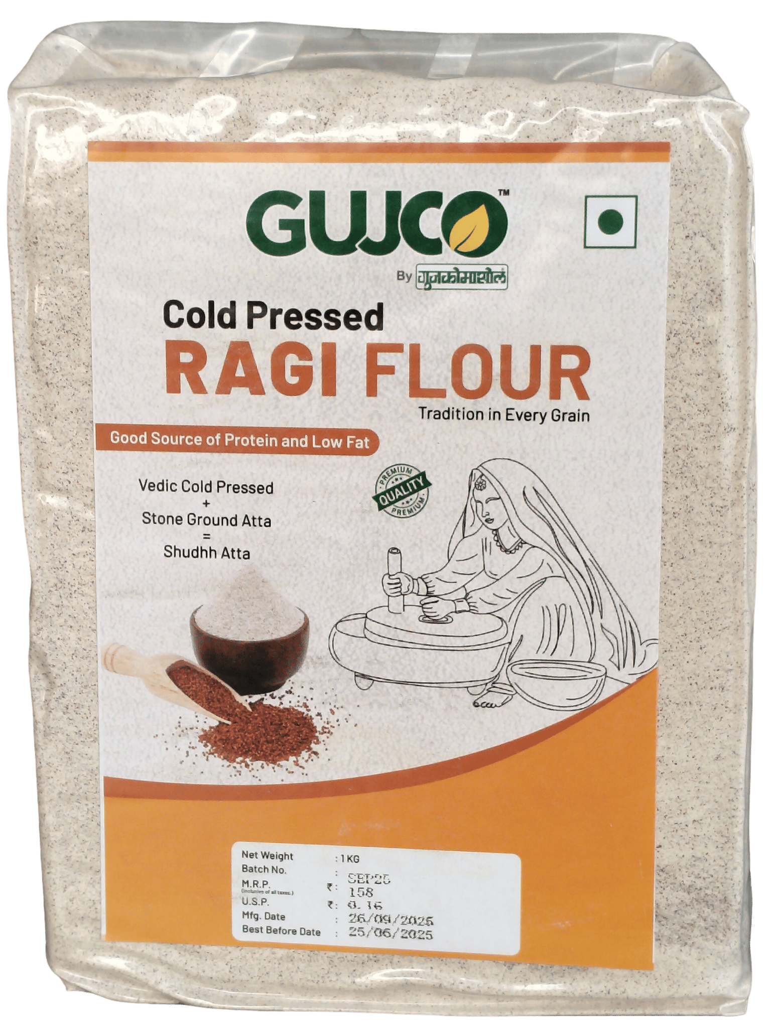 GUJCO Cold Pressed Ragi Flour