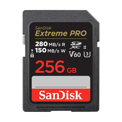 SanDisk Extreme PRO V60 280 MBPS 256GB SD Memory Card