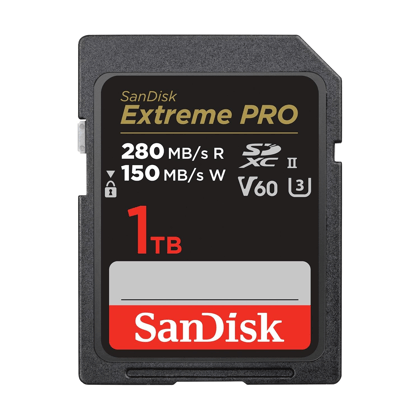 SanDisk Extreme PRO V60 280 MBPS 1TB SD Memory Card