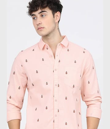 Ketch 100% Cotton Slim Fit Printed Full Sleeves Men's Casual Shirt - Multi ( Pack of 1 )