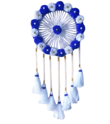 Blue and White Decorative Wall