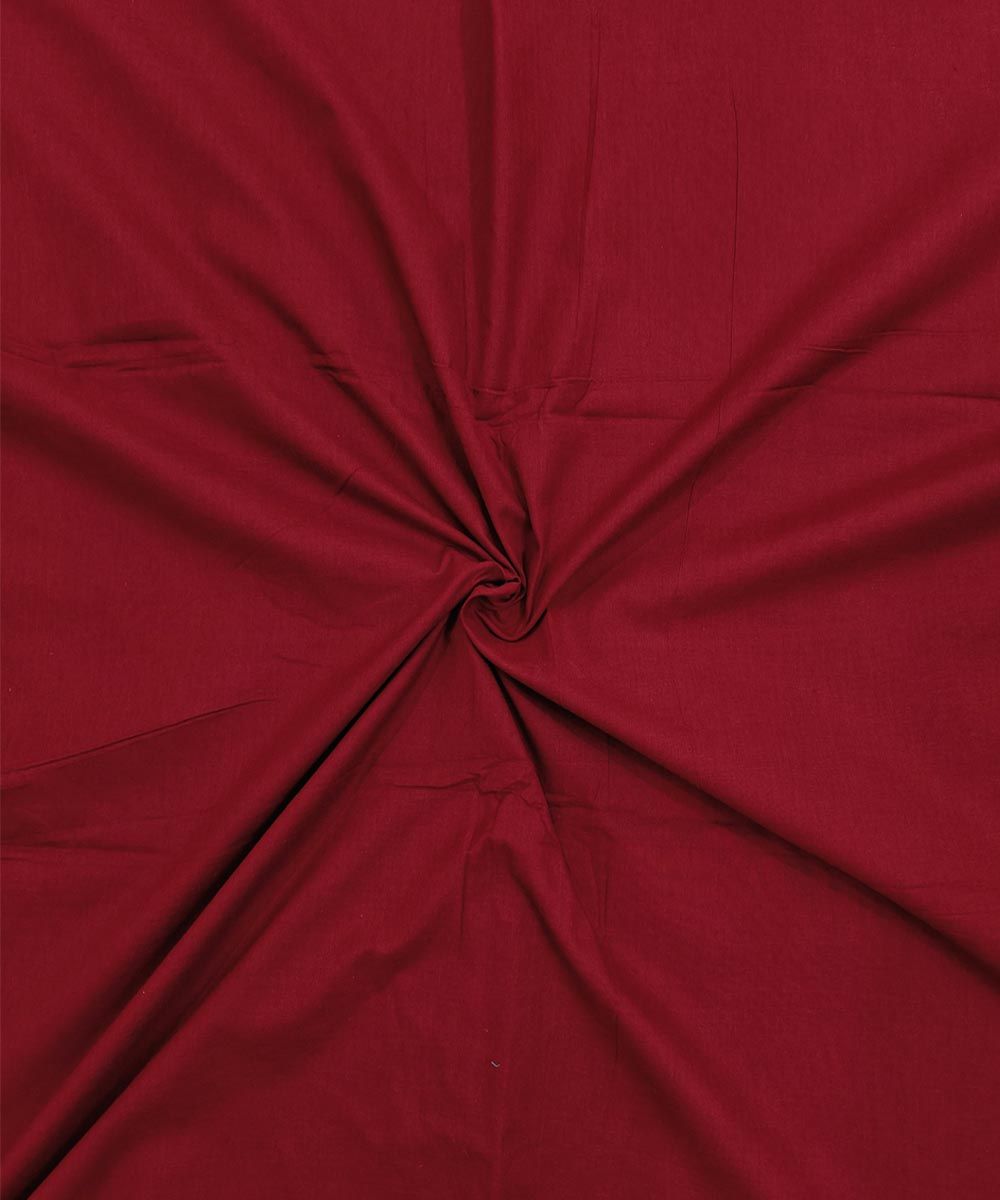 2.5m Maroon Sambalpuri Handwoven Single Ikat Shirting Materials(SFCSHI2432