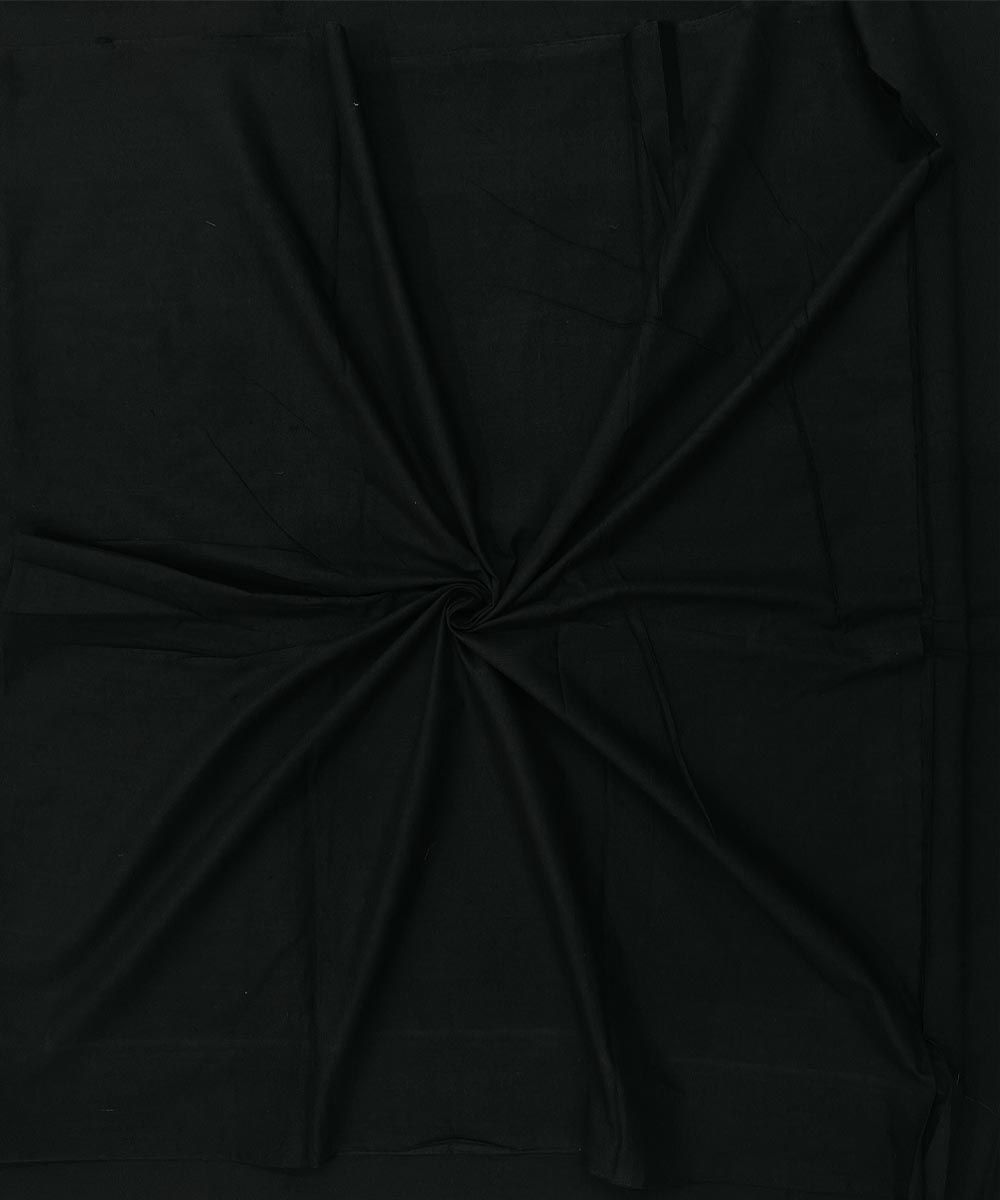 2.5m Black Sambalpuri Handwoven Single Ikat Shirting Materials SFCSHI2433