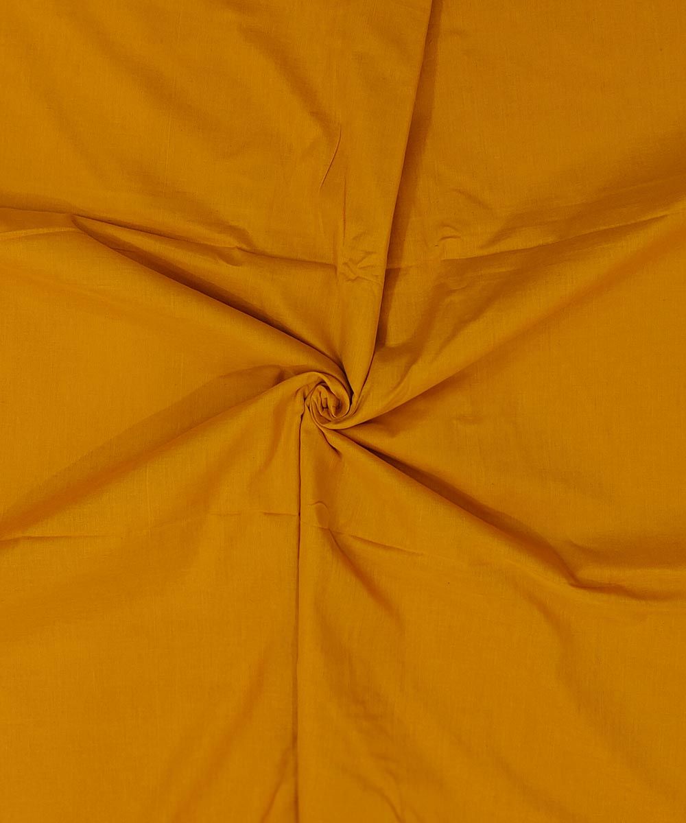 2.5m Mustard Sambalpuri Handwoven Single Ikat Shirting Materials SFCSHI2440