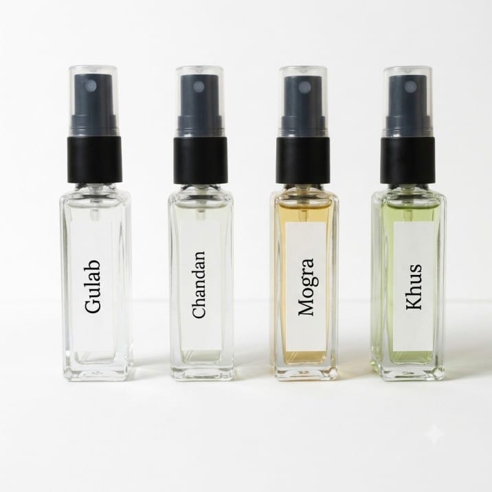 Sacred Aroma Combo Set – 8ml Pocket Perfumes (Attar Spray)