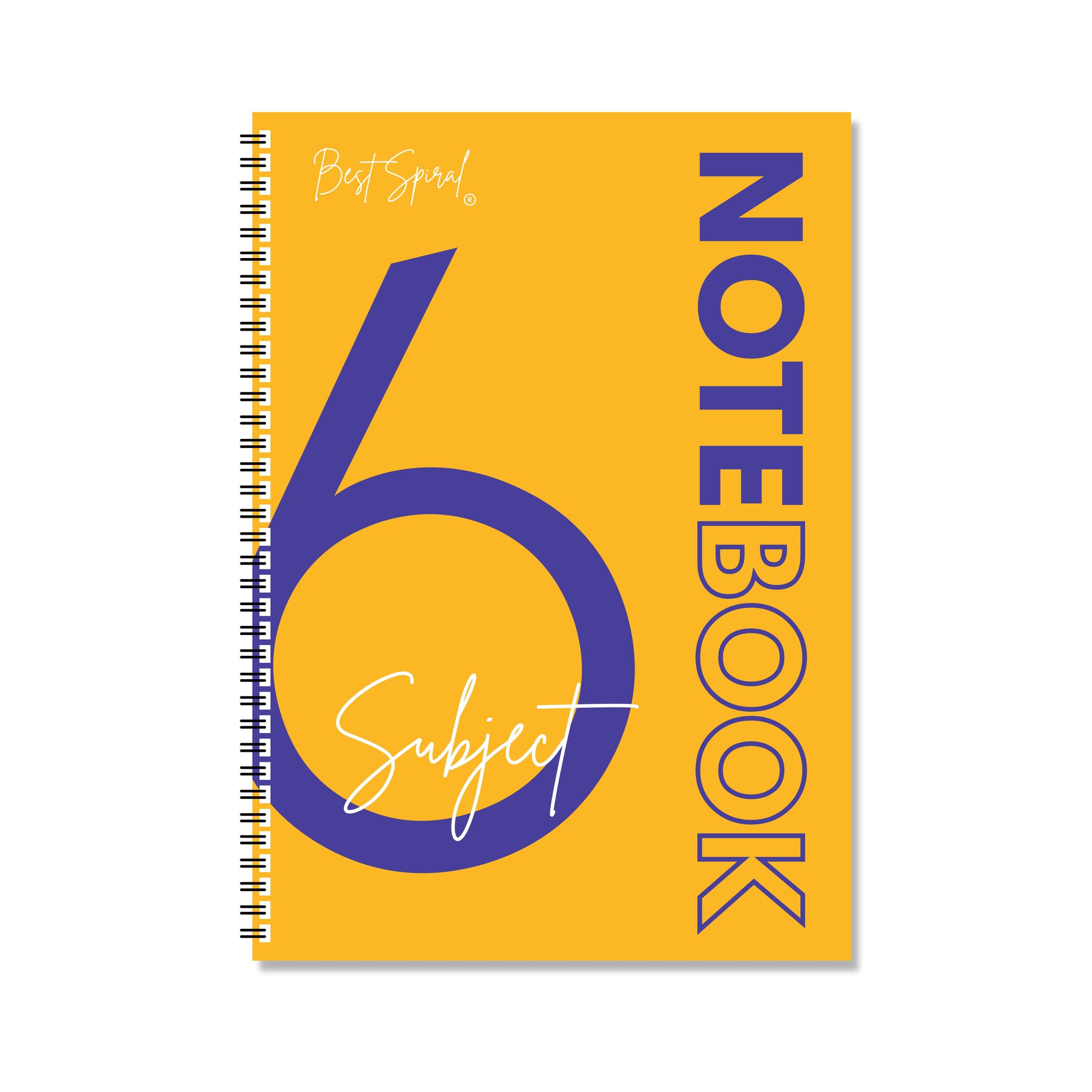 6 Subject Notebook - 210mm x 297mm, Soft Cover, 400 Pages, Single Line