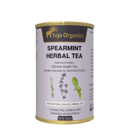 Spearmint Tea 50 gm | Women Health Tea, Excellent Remedy for SM PCOS/PCODS | Helps to stop painful menstrual cramps boost energy | Helps cure ovarian dysfunction | Regulates menstrual cycle.