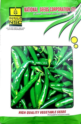 NSC Chilli Variety- Kashi Anmol Truthful labelled (TL) seed 50gm (2 packets of 25gm each)