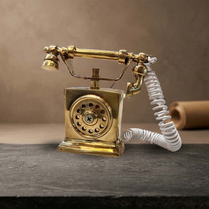 Moradabad Metal Craft Brass Telephone
