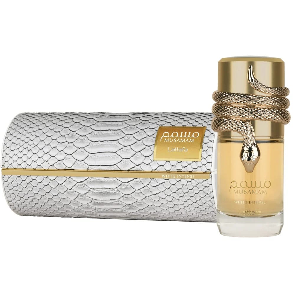 Lattafa Musamam White Intense Eau De Parfum 100ml Premium Luxury Long Lasting Fresh Woody Aromatic Unisex Designer Perfume for Men & Women