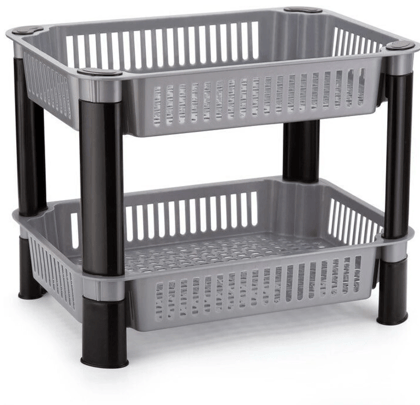 2 Tier Plastic Multipurpose Storage Rack