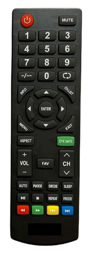  Intex LCD/LED TV remote control No. IX649 Please Match The Image with Your Old Remote