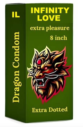 INFINITY LOVE 6 Inch Silicone Dragon Condom For Men | Dragon condom 6 inch big size silicone