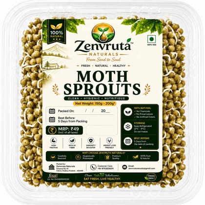 Zenvruta Naturals moth sprouts 200g Zenvruta Naturals moth sprouts 200g