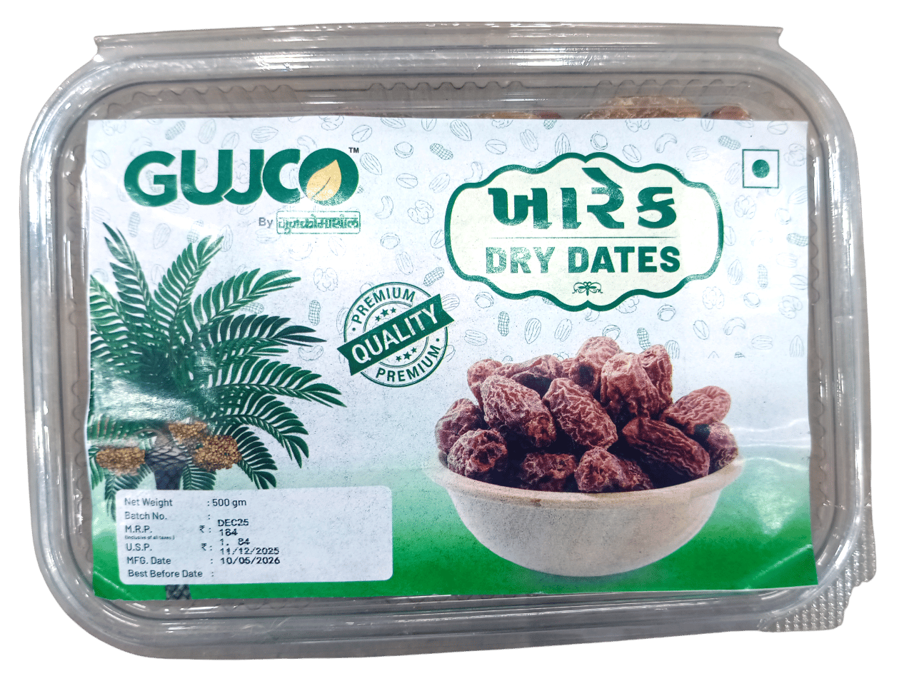 GUJCO Dry Dates (Kharek) - 500g