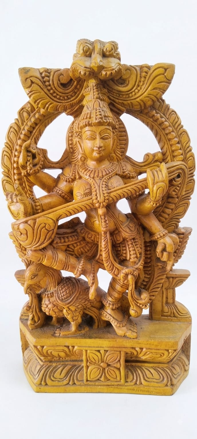 Lord Saraswathi idol for home decor and pooja needs