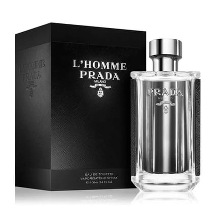 Prada L'Homme Eau De Toilette 100ml for Men Premium Luxury Long Lasting Clean Woody Aromatic Designer Perfume Prada L'Homme Eau De Toilette 100ml for Men Premium Luxury Long Lasting Clean Woody Aromatic Designer Perfume