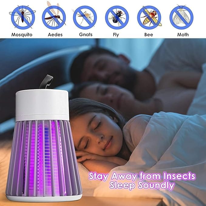MAKE A WISH Mosquito Killer lamp Machine Powered Bug Zapper Mosquito Killer Lamp, Electric & Lamp Indoor/Outdoor Mosquito Trap Machine for Home, Gardening, Outdoor transparent