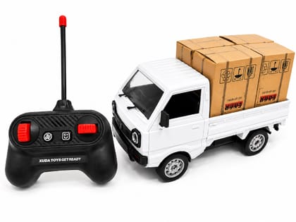 KTRS Enterprise Remote Control Cargo Truck Toy with Wireless Controller, Working Headlights, Realistic Delivery Truck Design, Heavy Load Carrier Toy for Kids KTRS Enterprise Remote Control Cargo Truck Toy with Wireless Controller, Working Headlights, Realistic Delivery Truck Design, Heavy Load Carrier Toy for Kids