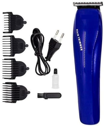 AT-528 Professional Beard Trimmer For Men, Durable Sharp Accessories Blade Trimmers and Shaver with 4 Length Setting Trimmer For Men Shaving Trimer for men's, Savings Machine (Blue)