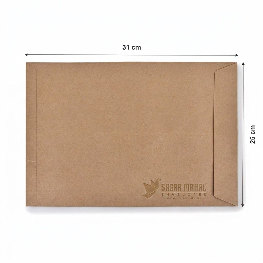 10x8 Inch Brown Kraft Envelopes, 85 GSM Large A5 Document Mailing
