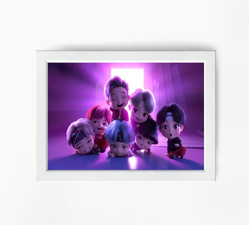 NOKKES Bts Army Bangtan Boy V suga J-Hope Jungkook Jin Jimin Rm 5X7 Inch Size Photo Frame Photo Home Office_AQW220