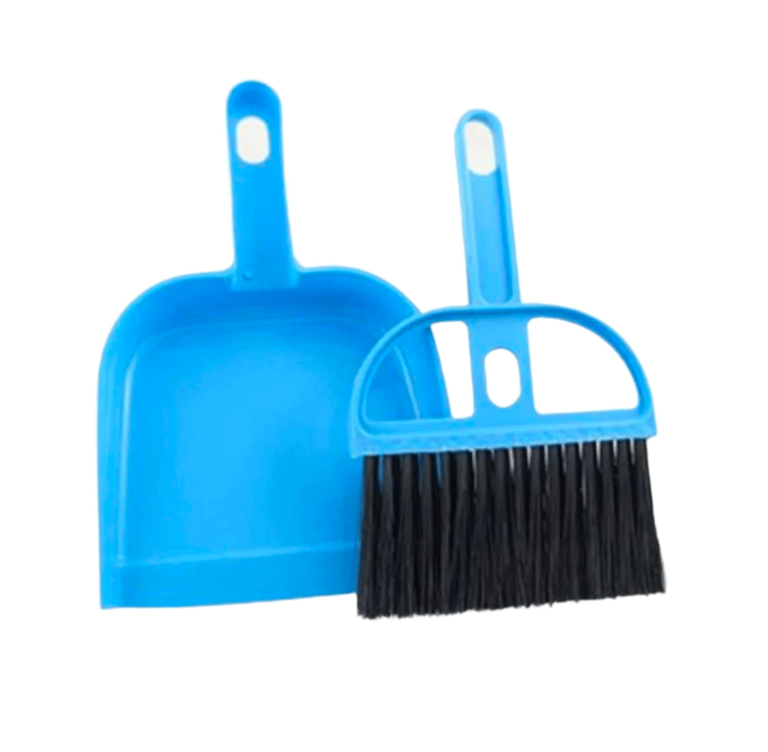 Mini Dustbin with Broom Brush 
