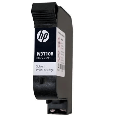 HP W3T10B for HP 2590 Black Solvent Ink Cartridge - Portable Fast Inkjet Printer Original Fast Drying 12.7mm HP W3T10B for HP 2590 Black Solvent Ink Cartridge - Portable Fast Inkjet Printer Original Fast Drying 12.7mm