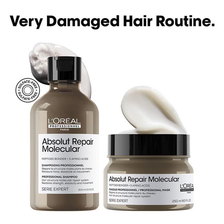 Loreal Professionnel Absolut Repair Molecular Sulfate-Free Shampoo & Mask (2 pcs)