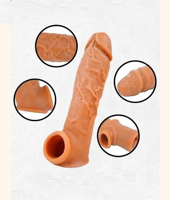 infinity love 6 inch Soft Silicon Men Reusable Dragon Condom With Extra Length And Girth Extension | Penis Sleeve For Men