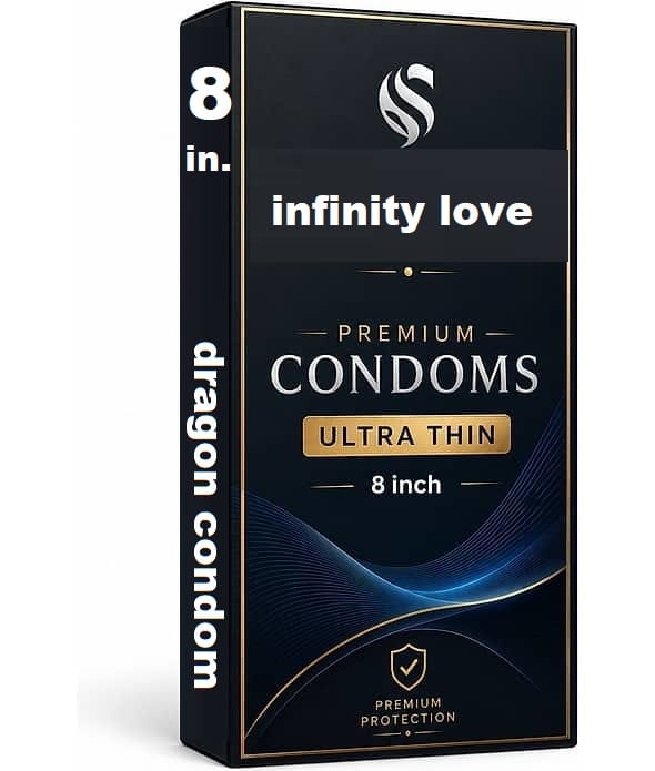 infinity love Dragon Condom 6 Inch Silicone malti Color Extra Pleasure Textured Unflavoured, for Men