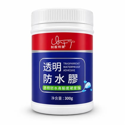 Transparent Waterproof Sealant Glue with Brush, 300g Transparent Waterproof Sealant Glue with Brush, 300g