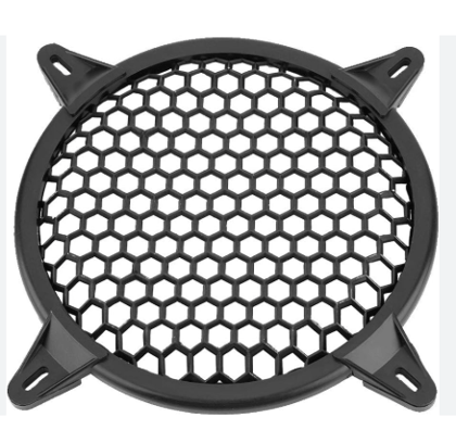 Round Subwoofer Speaker Cover.4 inch 6 inch.8. inch Inch Speaker Cover Black Metal Mesh Grille Speaker Grill Cover Mesh Decorative Circle Audio Accessories with Mounting Screws (Pack Of 6 )
