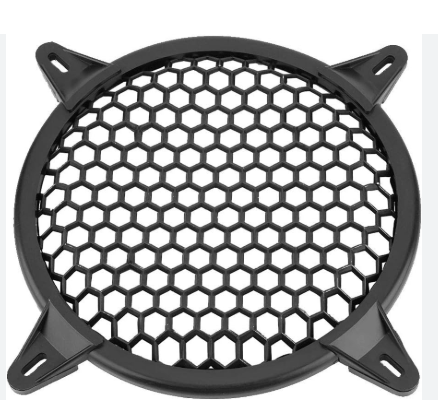 Round Subwoofer Speaker Cover.4 inch 6 inch.8. inch Inch Speaker Cover Black Metal Mesh Grille Speaker Grill Cover Mesh Decorative Circle Audio Accessories with Mounting Screws (Pack Of 6 )