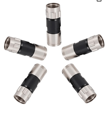 Cable Jointer Cable Extension Female Adaptor Rg6, Rg59 Dth, Dish Antenna, Cable TV Cable extention Cable Connector Qty-5 Cable Jointer Cable Extension Female Adaptor Rg6, Rg59 Dth, Dish Antenna, Cable TV Cable extention Cable Connector Qty-5