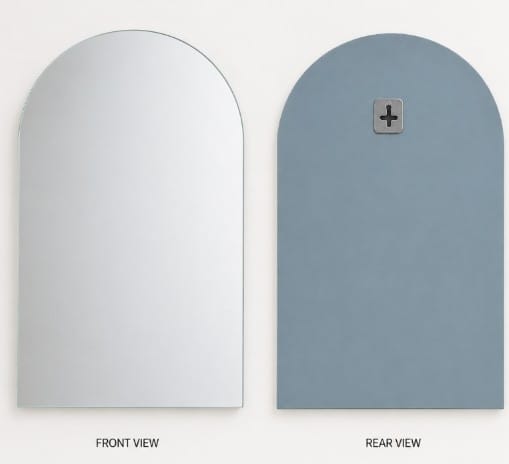 Silver shell mirror 