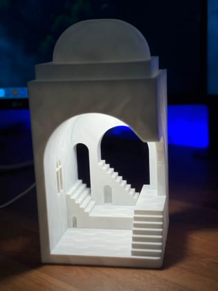 Miniature Architectural Dome Staircase Lamp