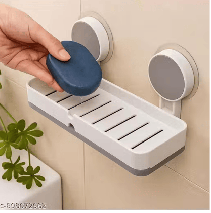 Premium Self-Adhesive Wall Mounted Double Soap Holder - Bundle of 2