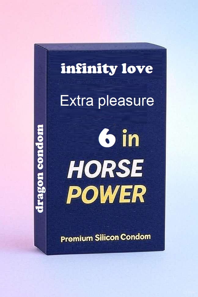 INFINITY LOVE Dragon Premium Silicone Reusable Condom 6 Inch
